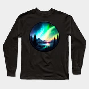 Northern Lights - Winter - Natural Beauty - Christmas Long Sleeve T-Shirt